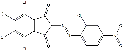 4,5,6,7-Tetrachloro-2-(2-chloro-4-nitrophenylazo)indane-1,3-dione Struktur