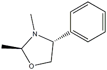 (2S,4R)-2,3-Dimethyl-4-phenyloxazolidine Struktur