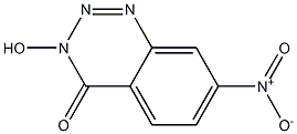 7-Nitro-3-hydroxy-1,2,3-benzotriazin-4(3H)-one Struktur