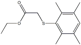 [(2,3,5,6-Tetramethylphenyl)thio]acetic acid ethyl ester Struktur