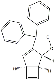 (1S,7S,8S)-4,4-Diphenyl-5,6-dioxatricyclo[6.2.0.03,7]deca-2,9-diene Struktur