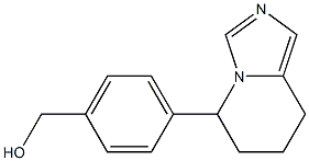 5,6,7,8-Tetrahydro-5-(4-hydroxymethylphenyl)imidazo[1,5-a]pyridine Struktur