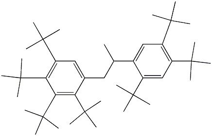 1-(2,3,4,5-Tetra-tert-butylphenyl)-2-(2,4,5-tri-tert-butylphenyl)propane Struktur