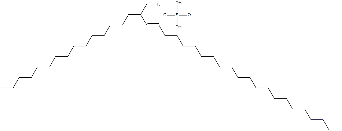 Sulfuric acid 2-pentadecyl-3-tetracosenyl=potassium ester salt Struktur