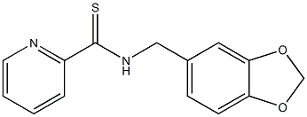 N-(1,3-Benzodioxol-5-ylmethyl)pyridine-2-carbothioamide Struktur