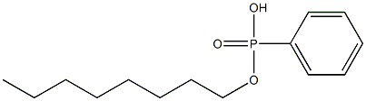 Phenylphosphonic acid hydrogen octyl ester Struktur