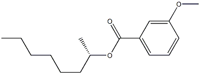 (+)-m-Anisic acid (S)-1-methylheptyl ester Struktur