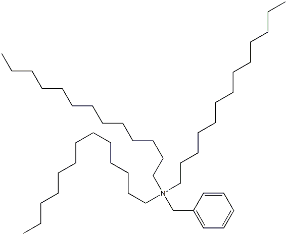 Tritridecylbenzylaminium Struktur