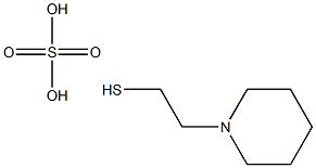 1-Piperidineethanethiol sulfuric acid Struktur