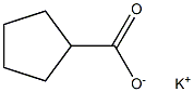 Cyclopentanecarboxylic acid potassium salt Struktur