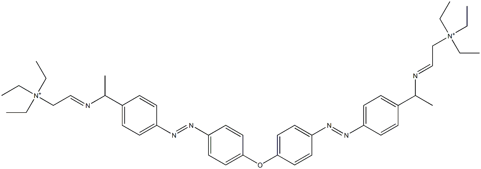 2,2'-[Oxybis[4,1-phenyleneazo-4,1-phenylene(ethylimino)]]bis[N,N,N-triethylethanaminium] Struktur