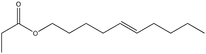 Propionic acid 5-decenyl ester Struktur