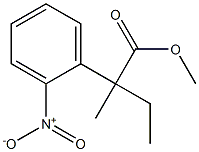 2-(2-Nitrophenyl)-2-methylbutanoic acid methyl ester Struktur