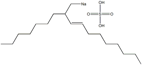 Sulfuric acid 2-heptyl-3-undecenyl=sodium ester salt Struktur