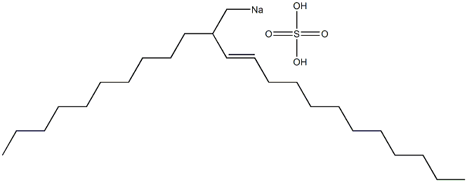 Sulfuric acid 2-decyl-3-tetradecenyl=sodium ester salt Struktur