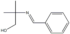 2-(Benzylideneamino)-2-methyl-2-methylethanol Struktur