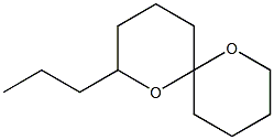 2-Propyl-1,7-dioxaspiro[5.5]undecane Struktur