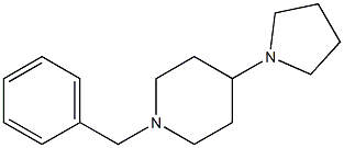 1-(Phenylmethyl)-4-(1-pyrrolidinyl)piperidine Struktur