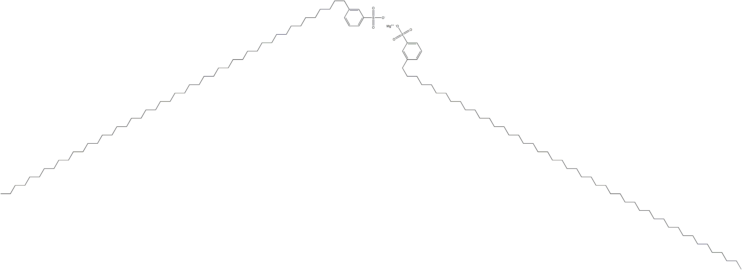 Bis[3-(octatetracontan-1-yl)benzenesulfonic acid]magnesium salt Struktur