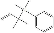 3-Methyl-3-[dimethyl(phenyl)silyl]-1-butene Struktur