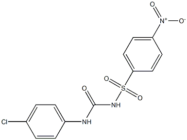 1-(4-Chlorophenyl)-3-(4-nitrophenylsulfonyl)urea Struktur