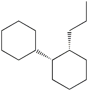 (1S,2R)-2-Propyl-1,1'-bicyclohexane Struktur