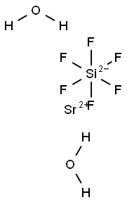 Strontium hexafluorosilicate dihydrate Struktur