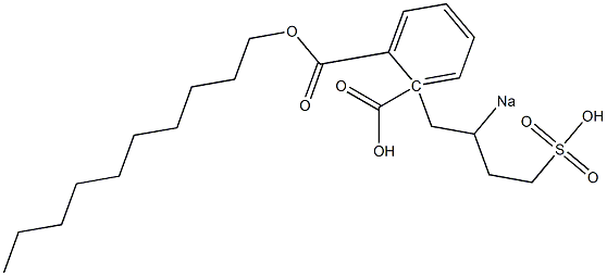 Phthalic acid 1-decyl 2-(2-sodiosulfobutyl) ester Struktur