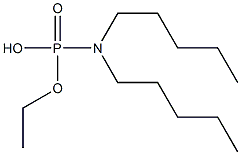 N,N-Dipentylamidophosphoric acid hydrogen ethyl ester Struktur