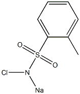 N-Chloro-N-sodio-2-methylbenzenesulfonamide Struktur