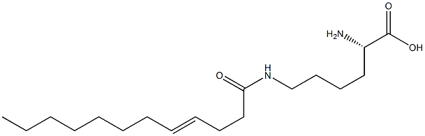 N6-(4-Dodecenoyl)lysine Struktur