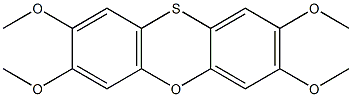 2,3,7,8-Tetramethoxyphenoxathiin Struktur