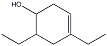 4,6-Diethyl-3-cyclohexen-1-ol Struktur