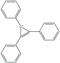 1,2,3-Triphenyl-1-cyclopropene-3-ylium Struktur