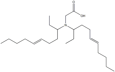 N,N-Di(6-undecen-3-yl)glycine Struktur