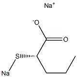 [S,(+)]-2-(Sodiothio)valeric acid sodium salt Struktur