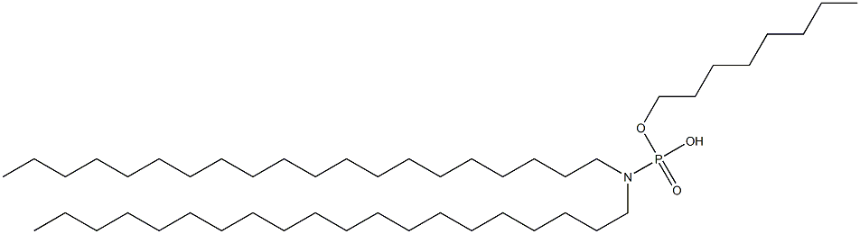 N,N-Diicosylamidophosphoric acid hydrogen octyl ester Struktur