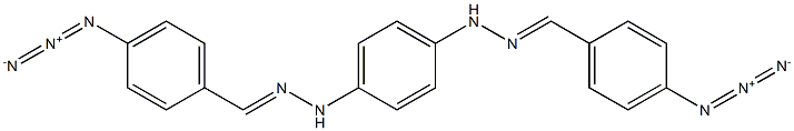 N,N'-Bis[[(4-azidophenyl)methylene]amino]-p-phenylenediamine Struktur