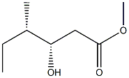 (3S,4S)-3-Hydroxy-4-methylhexanoic acid methyl ester Struktur