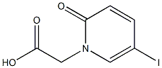 1,2-Dihydro-5-iodo-2-oxopyridine-1-acetic acid Struktur