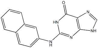 2-(2-Naphthalenylamino)-9H-purin-6(1H)-one Struktur