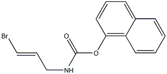 N-(3-Bromoallyl)carbamic acid 1-naphtyl ester Struktur