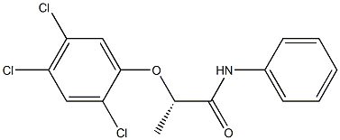 [S,(-)]-2-(2,4,5-Trichlorophenoxy)-N-phenylpropionamide Struktur