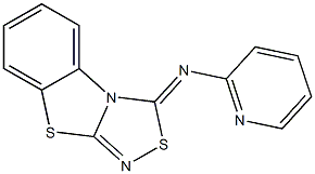 3-(2-Pyridinyl)imino[1,2,4]thiadiazolo[3,4-b]benzothiazole Struktur