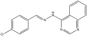 4-[N'-(4-Chlorobenzylidene)hydrazino]quinazoline Struktur