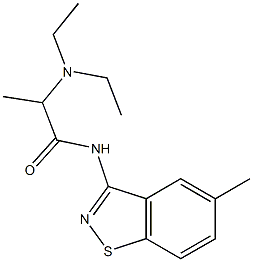 N-(5-Methyl-1,2-benzisothiazol-3-yl)-2-(diethylamino)propanamide Struktur