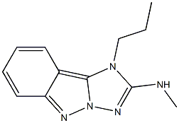 1-Propyl-2-methylamino-1H-[1,2,4]triazolo[1,5-b]indazole Struktur