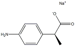 [S,(+)]-2-(p-Aminophenyl)propionic acid sodium salt Struktur