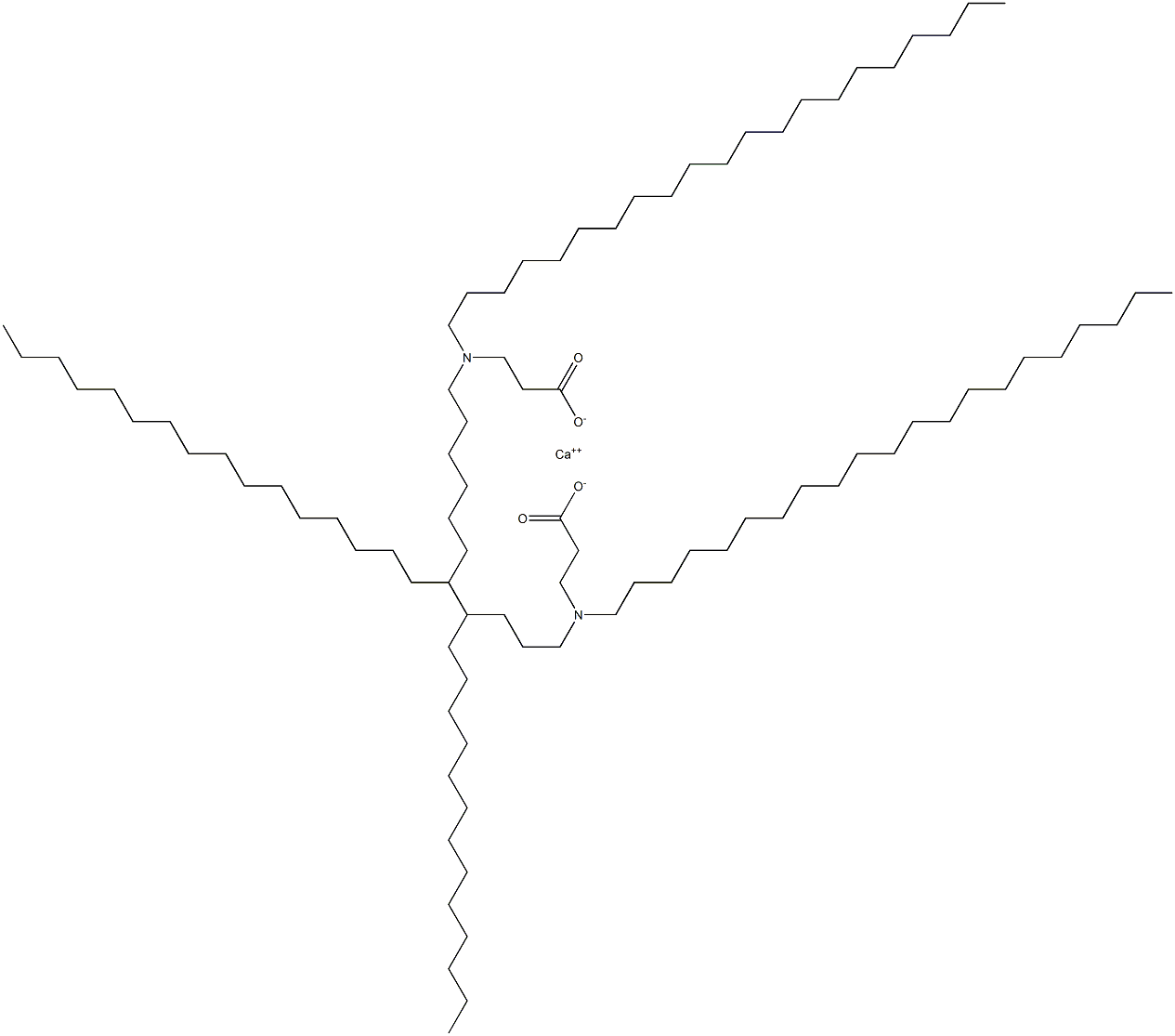 Bis[3-(dihenicosylamino)propanoic acid]calcium salt Struktur