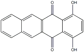 1,4-Dihydroxynaphthacene-5,12-dione Struktur